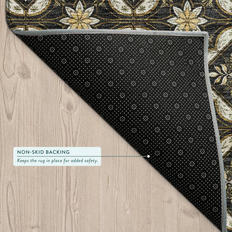 Machine Washable Indoor/ Outdoor Contemporary Granby Chantille Rug