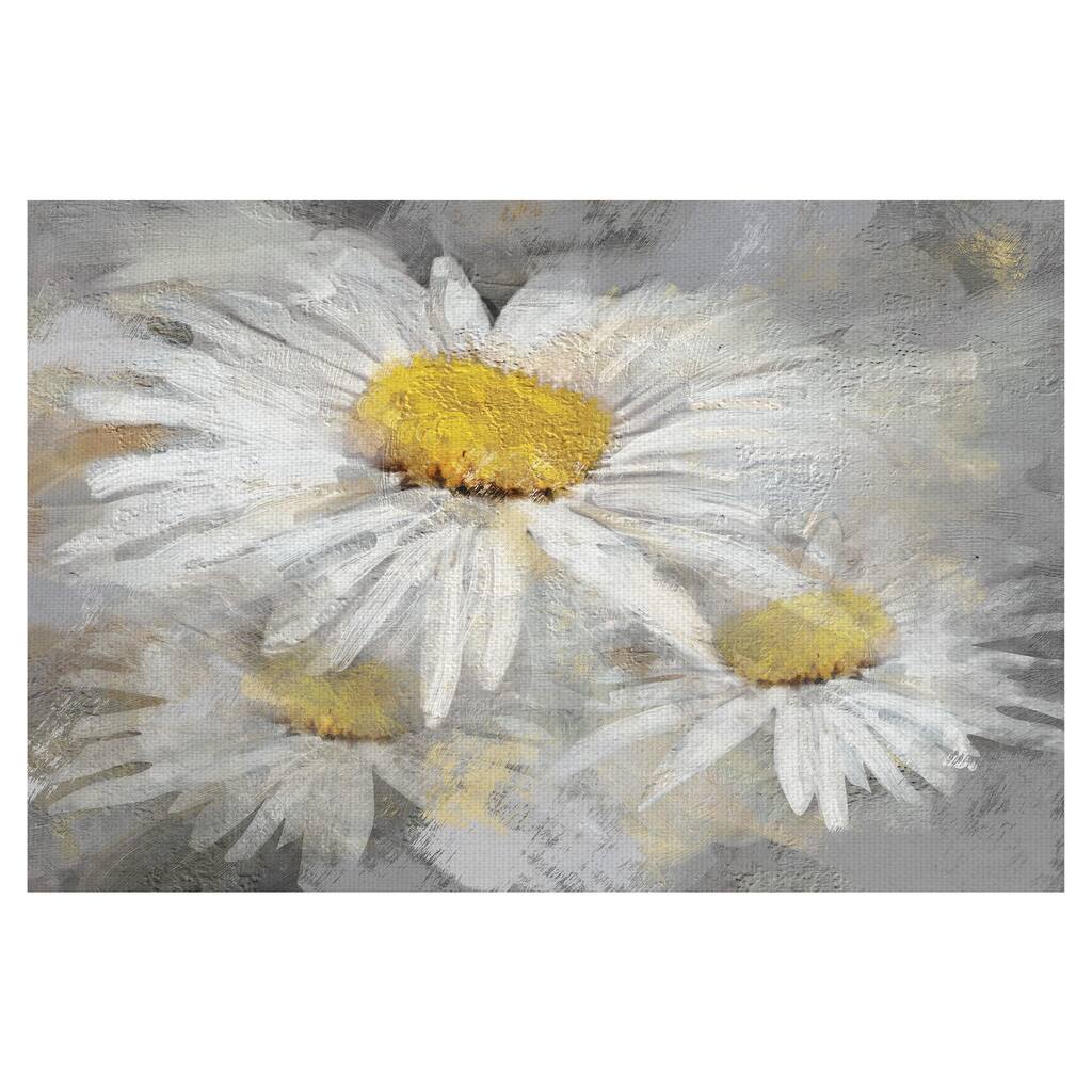 Daisy Portrait by Studio Arts Canvas Art Print