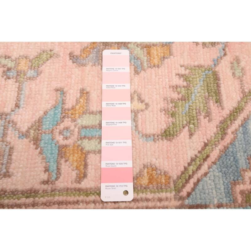ECARPETGALLERY Hand-knotted Jules Serapi Pink Wool Rug - 9'0 x 12'3