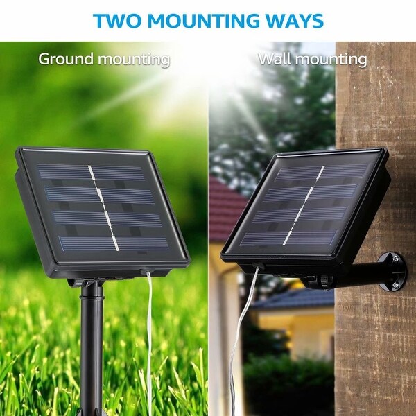 String Fairy Lights 2 Set Solar Outdoor 200 Led String Lights 72