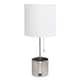 Option Brushed Nickel, White 