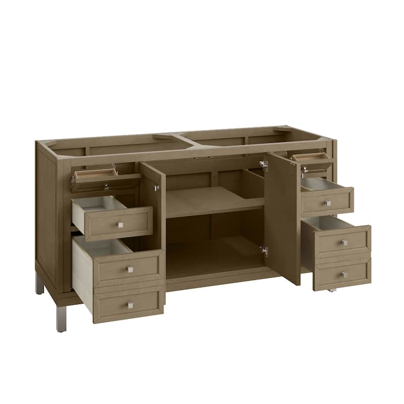 James Martin Vanities 503-V60D-1WZ Chicago 60" Free Standing Double