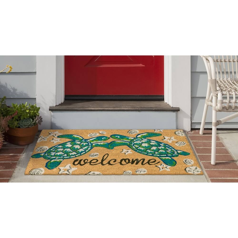 Liora Manne Greeting Coir Welcome Door Mat (1'6" x 2'6") - 1'6" x 2'6"
