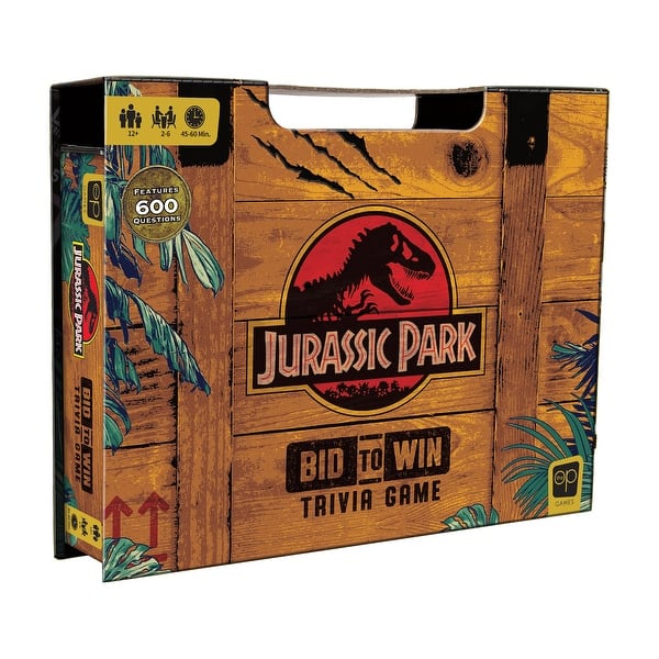 slide 2 of 6, Jurassic Park Bid to Win Trivia Game - N/A