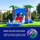 preview thumbnail 2 of 5, HeroKiddo Ocean Commercial Grade Inflatable Bounce House Water Slide Combo with Attached Splash Pool (No Blower Included)