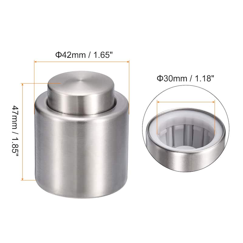 Wine Bottle Stopper, 1pcs Wine Bottles to Keep Fresh, Silver