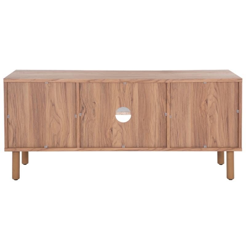 SAFAVIEH Kayleigh 2 Door 2-Shelf Media Stand - 47" W x 16" D x 21" H - 47Wx15Dx21H