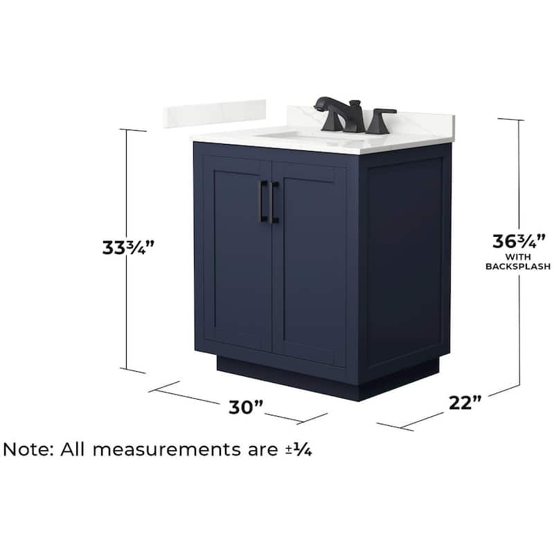 Wyndham Collection WCF292930S-QTZ-US3MXX Miranda 30" Free Standing