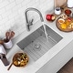 preview thumbnail 11 of 12, STYLISH 25 inch Stainless Steel 16G Undermount Kitchen Sink - 25" x 18" x 10"