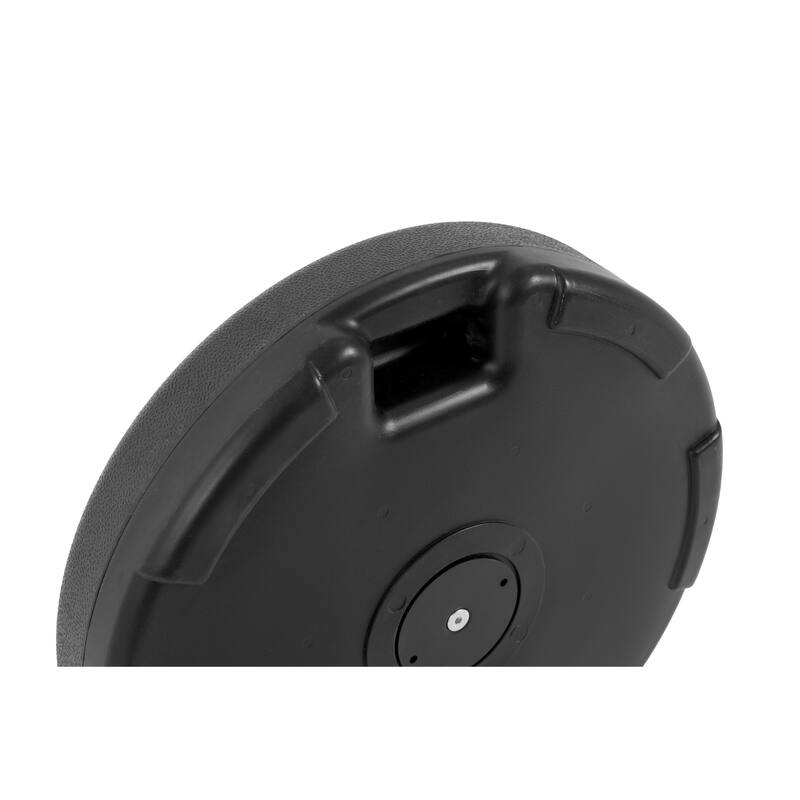 Anmytek Round Patio Umbrella Base with Fillable Port Adjustable Tightening Knob Non Slip Feet for Outdoor Deck Pool Sand