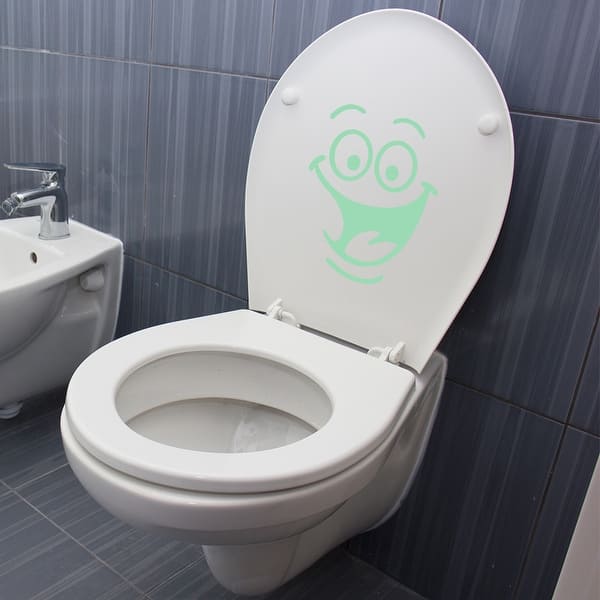 slide 2 of 2, Walplus Peel and Stick Glow In The Dark Smile Wall Sticker Home Room Decor