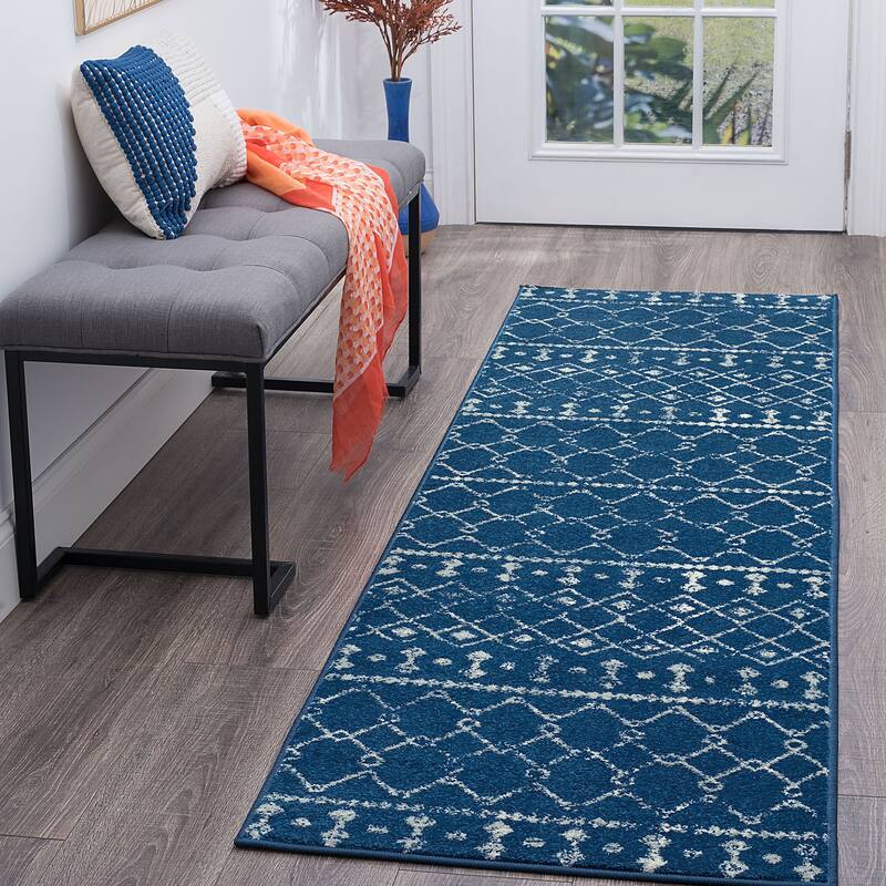 Jade Farmhouse Geometric Indoor Area Rug