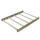 preview thumbnail 7 of 23, Traditional Farmhouse Style 4-in-1 Full Size Convertible Baby Crib - Converts to Toddler Bed Rails-Stone Gray