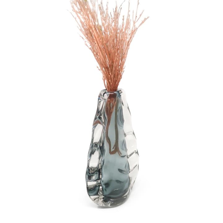 Crystal Double Wall Vase with Smoked Inner