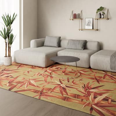 SAFAVIEH Handmade Mandarin Catrien French Country Floral Wool Rug