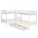 preview thumbnail 22 of 31, Twin L-Shaped Bunk bed with Drawers