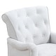 preview thumbnail 25 of 28, 27 Inch Seat Wide Chenille Accent Chair - Springs Cushions & Retro Wooden Legs