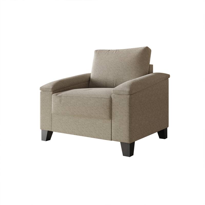 CraftPorch Simple Style Linen Upholstered Arm Chair