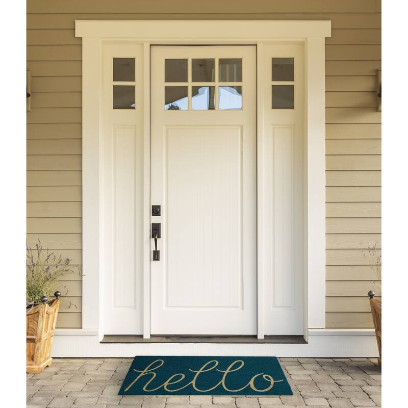 DII Yellow Hello Doormat