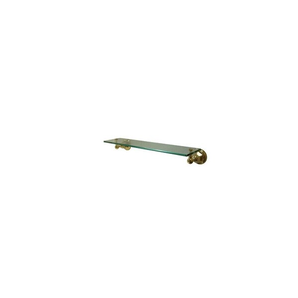 Elements of Design EBA4819PB 20" Wall Mounted Glass Shelf from the New - Polished Brass (PVD). Opens flyout.