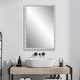 preview thumbnail 2 of 5, Uttermost Serna White Vanity Mirror - 20.5"W x 30"H x 2"D
