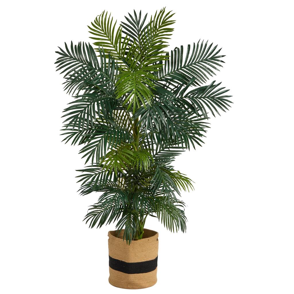 Artificial Palm Tree Indoor Outdoor 6.5ft Tree with Planter - Green