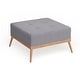 preview thumbnail 7 of 28, Carson Carrington Lund Mid-century Tufted Fabric Square Ottoman Table