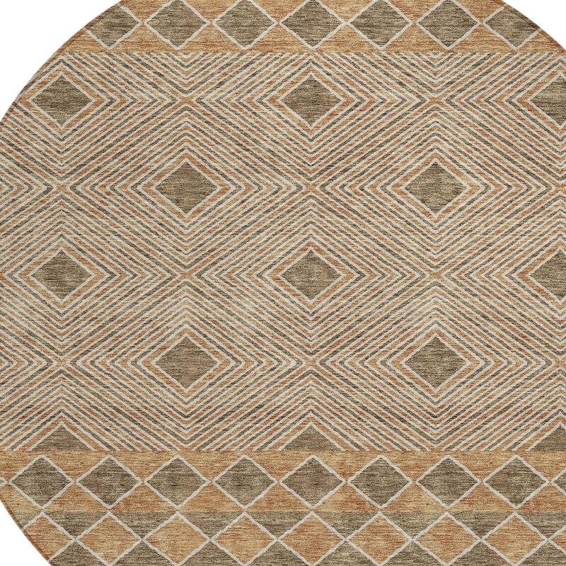 HomeRoots Geometric Transitional Rectangle Outdoor Rug