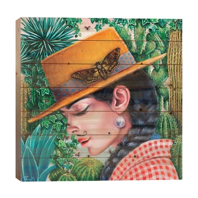 Chihuahuan Desert Print On Wood by Liva Pakalne Fanelli - Multi-Color