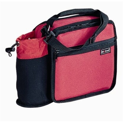 insulated lunch bag with bottle holder