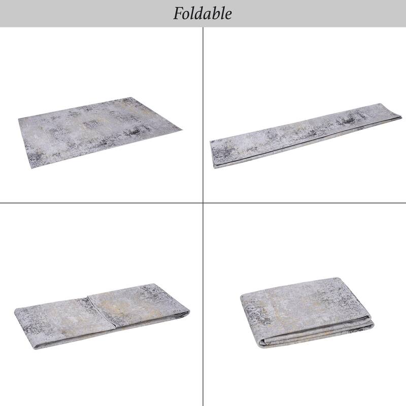Modern Stylish Multi-Color Washable Rug