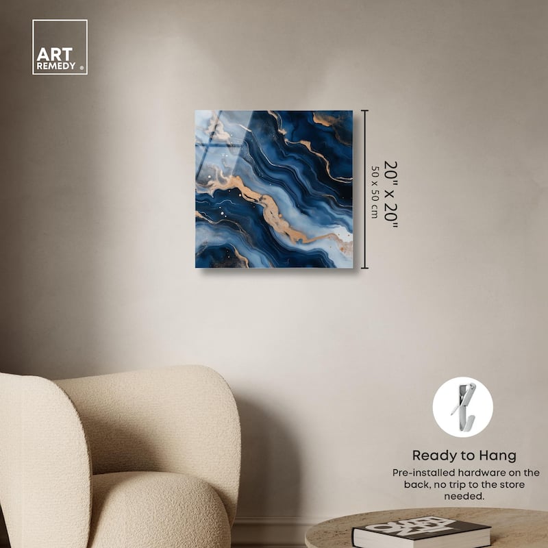 Deep Sea Geode II Acrylic by Art Remedy, Ready to Hang