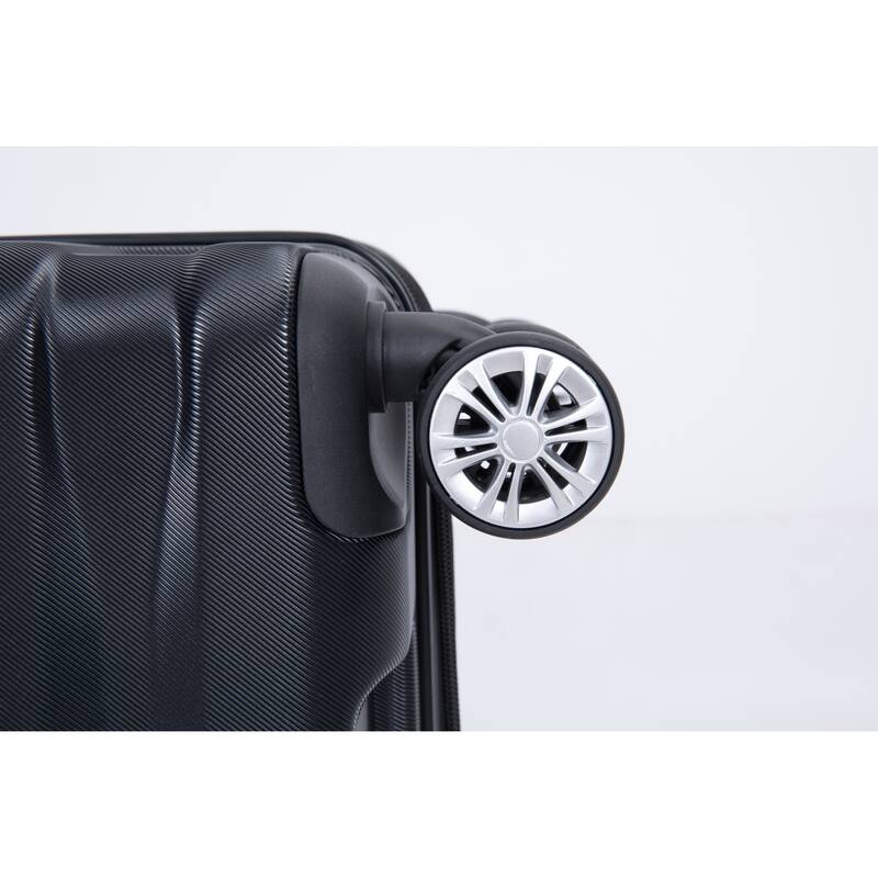 3 Piece Luggage Sets with Double Spinner Wheels and TSA Lock, Expandable Durable PC Hardside Lightweight Suitcase for Men Women