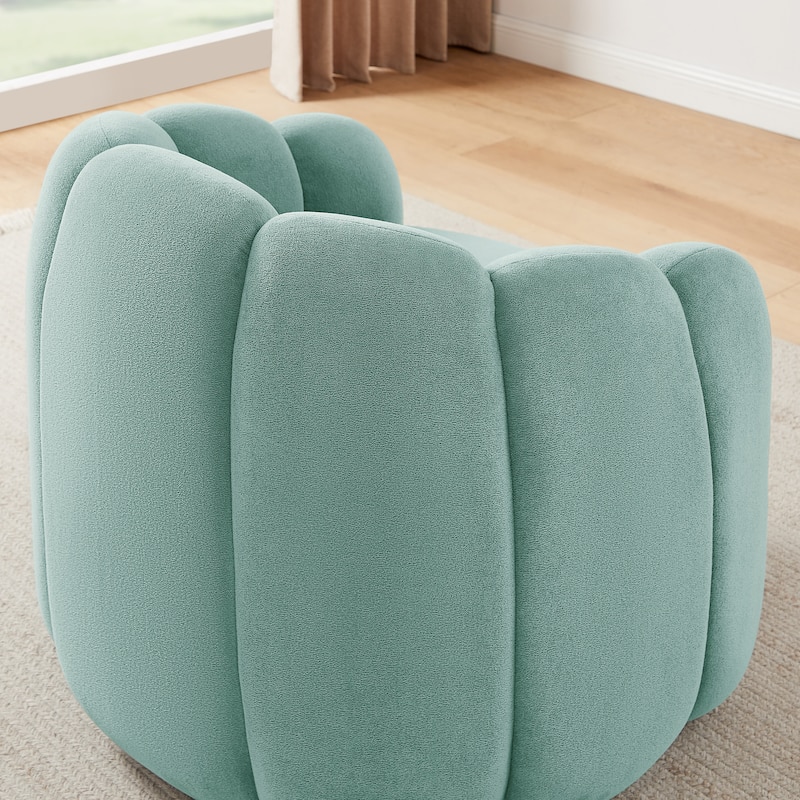 Art Leon Petal Accent Barrel Chair with Pillows