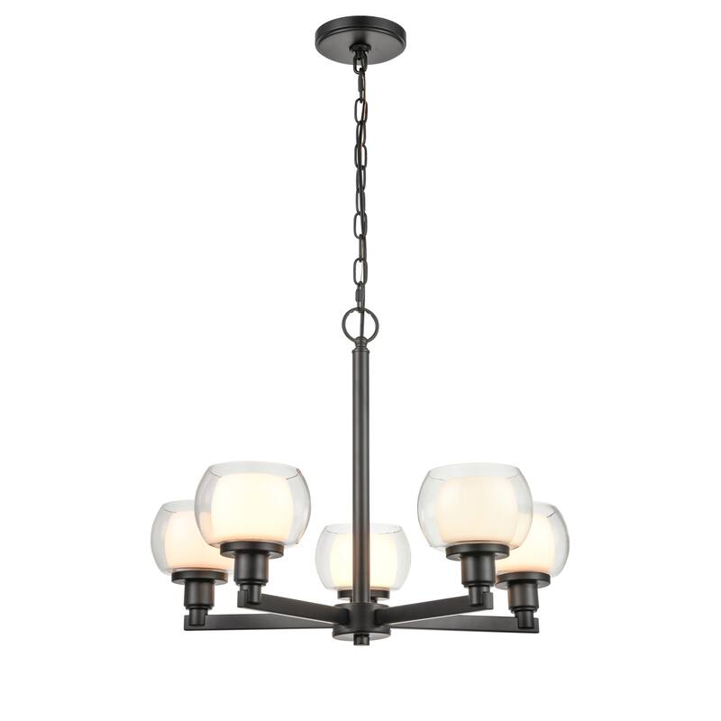 Innovations Lighting Cairo 5 Light 20" Chandelier - Black