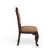 preview thumbnail 9 of 10, Furniture of America Kova Traditional Cherry Fabric Formal Dining Chairs (Set of 2)
