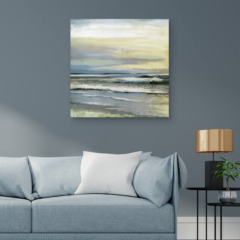 Tonal Tides Blue by Studio Arts Canvas Art Print