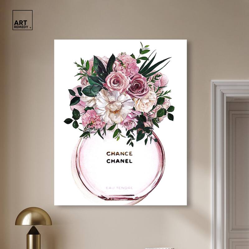Floral Chance Fragrance Canvas by Art Remedy, Gallery Wrapped