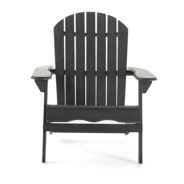 Hanlee Outdoor Rustic Acacia Wood Folding Adirondack Chair (Set of 2) by Christopher Knight Home