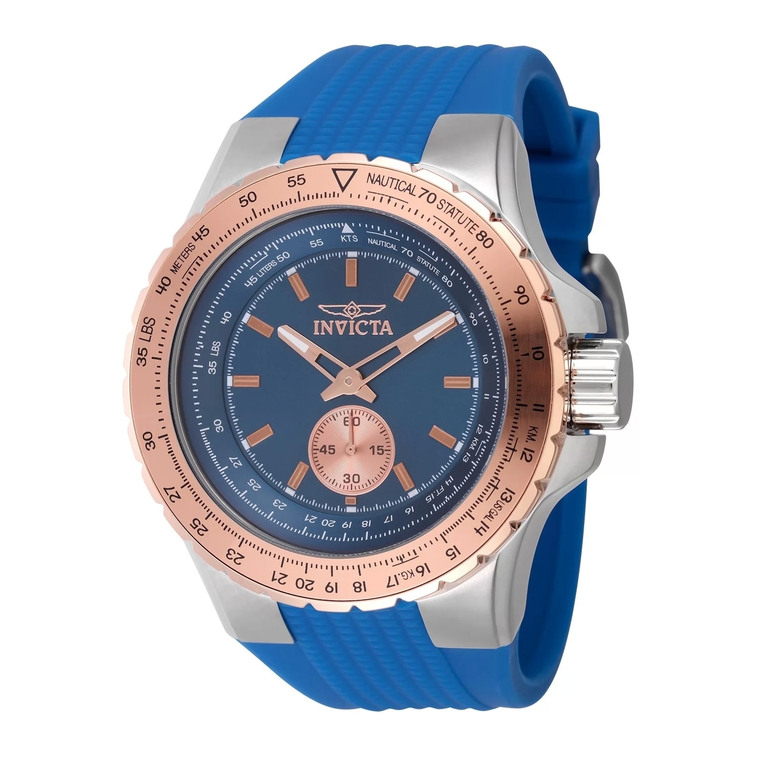 Invicta Men's 49309 Aviator Quartz Multifunction Blue Dial Watch