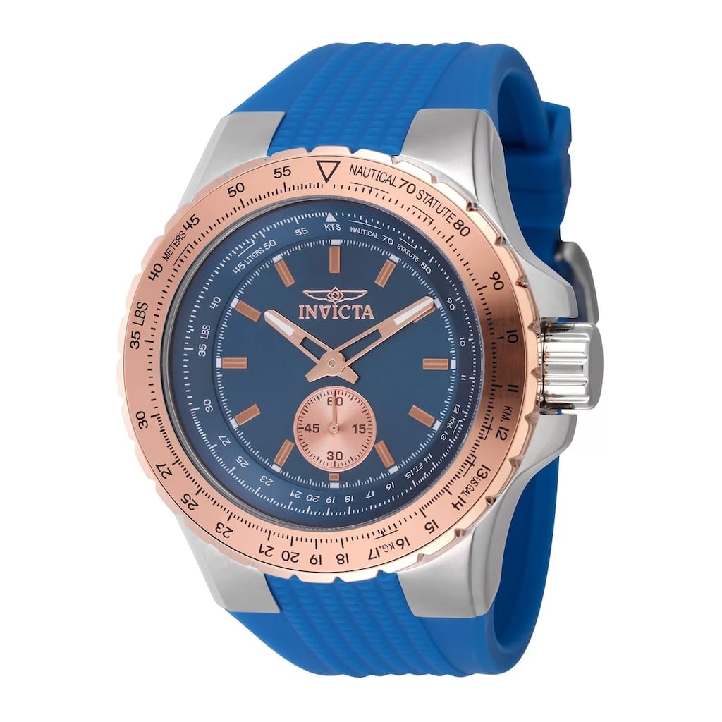 Invicta Men's 49309 Aviator Quartz Multifunction Blue Dial Watch