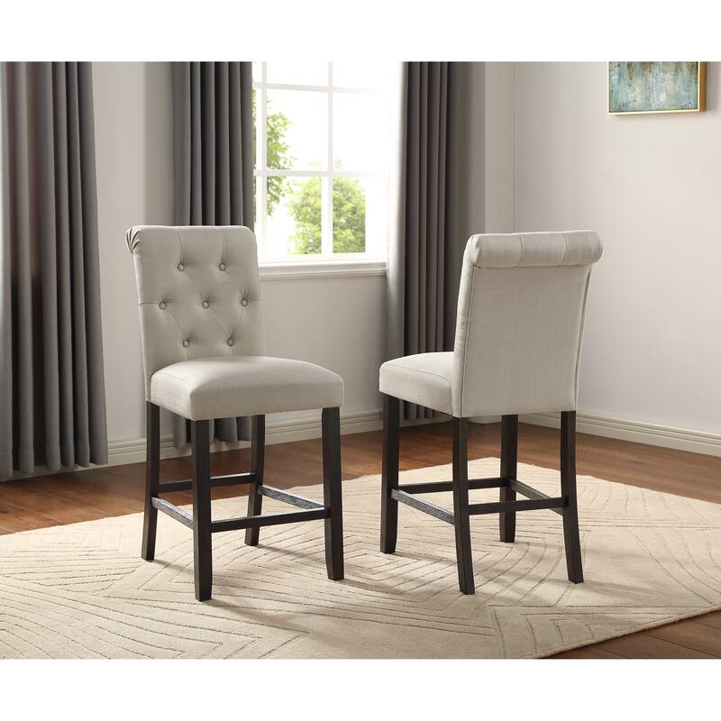 Tufted Counter Height Stool,Set of 2