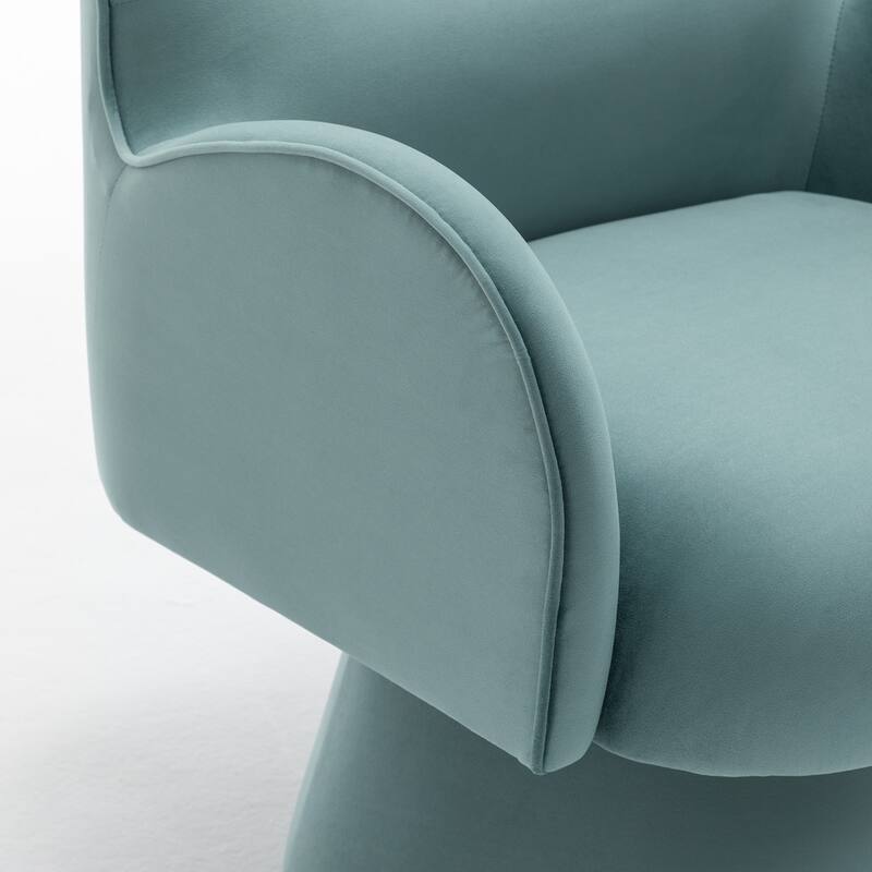 SEYNAR Modern Glam Velvet 360 Degree Swivel Armchair