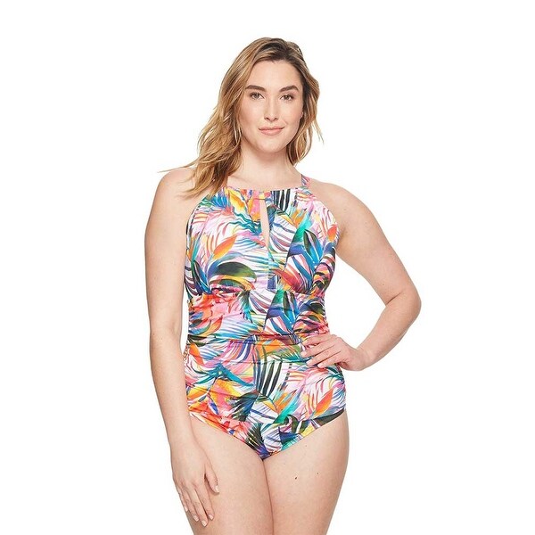 ralph lauren high neck swimsuit
