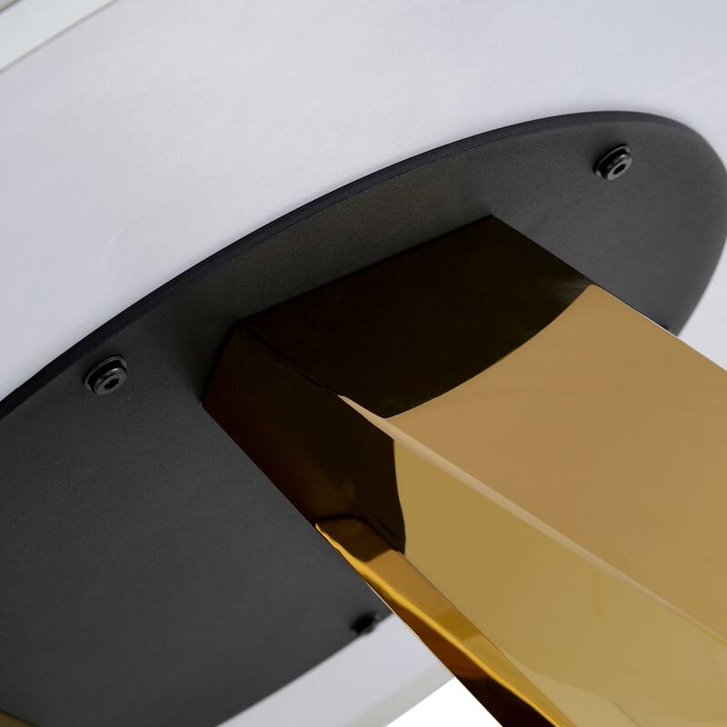 Round Dining Table, Kitchen Table with Stainless Steel Legs, Round Coffee Table Bistro Table for Dining Room