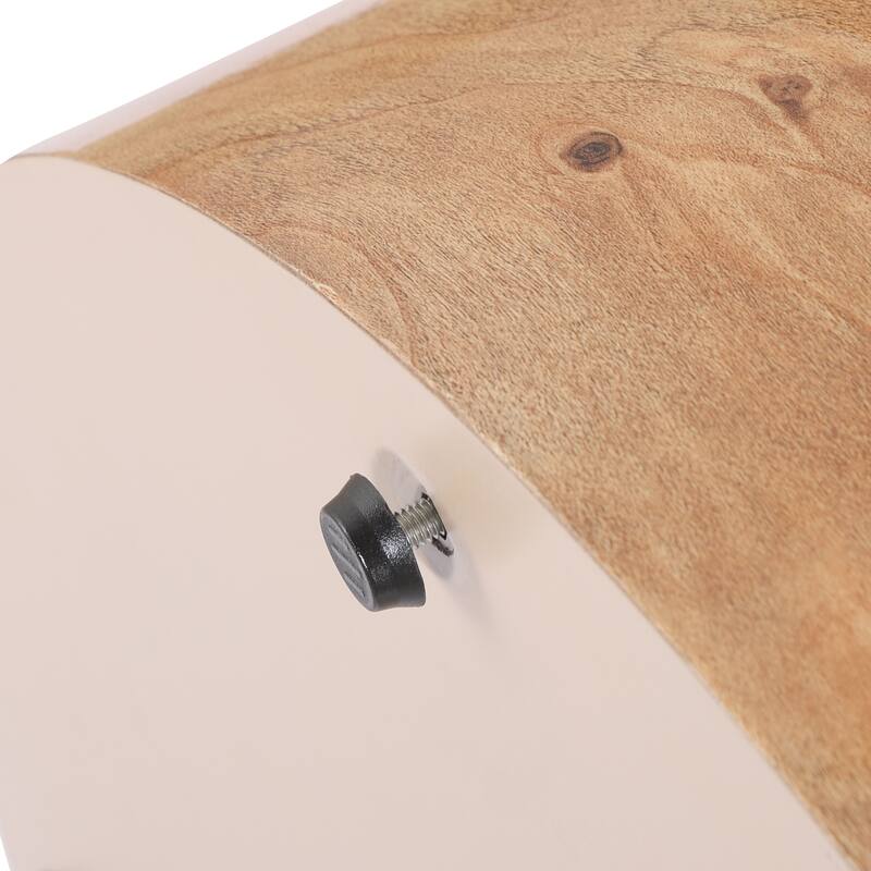 Christopher Knight Home - Orval Modern 31.5" Round Coffee Table with Thick Top & Drum Pedestal Base, Versatile for Living Areas