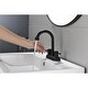 preview thumbnail 10 of 25, 4 Inch 2 Handle Centerset Lead-Free Bathroom Faucet Matt Black