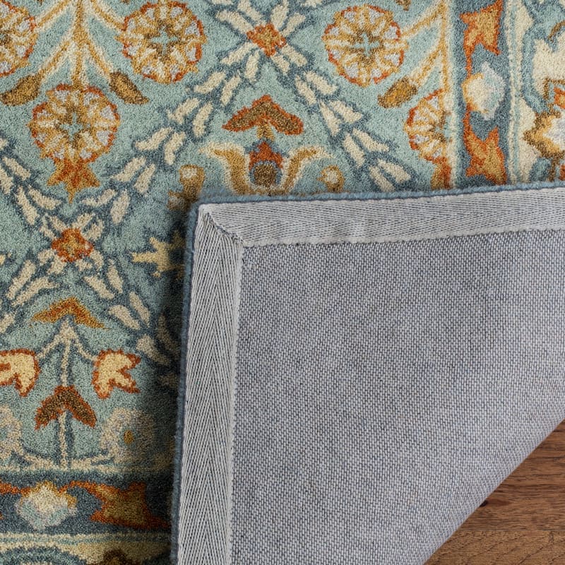 SAFAVIEH Handmade Heritage Overlapping Diamond Traditional Oriental Wool Rug