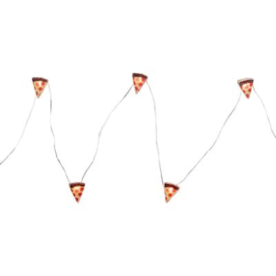 10-Count LED Pizza Fairy Lights - Warm White