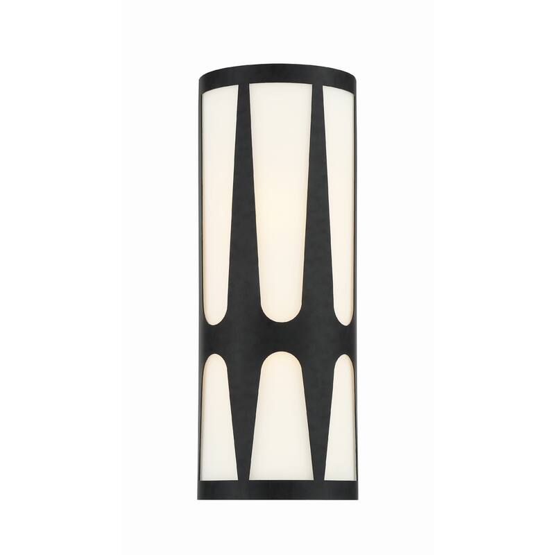 Crystorama Lighting Group ROY-802 Royston 2 Light 18" Tall Wall Sconce - Black